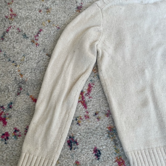J Crew Cable Knit Crewneck Wool Sweater - Picture 6 of 8